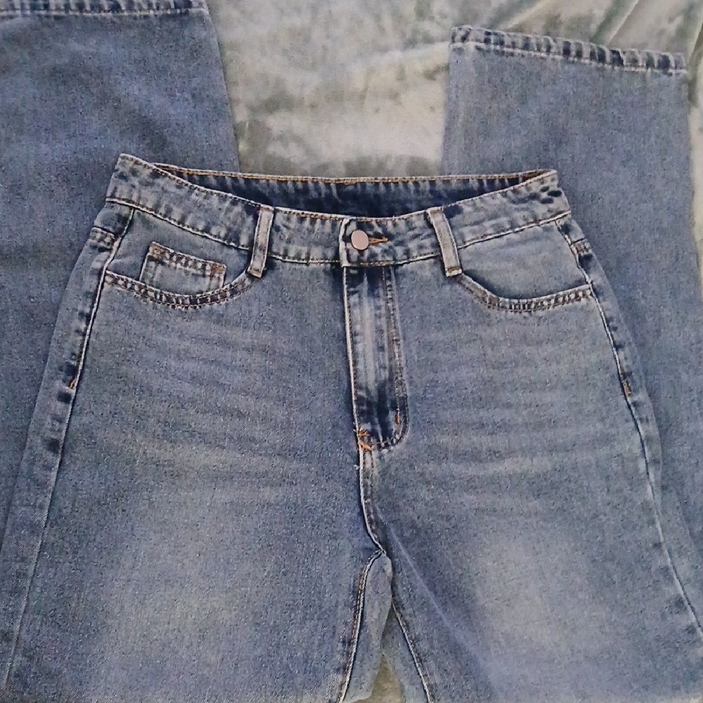 SHEIN Blue Flare & Wide Leg Jeans